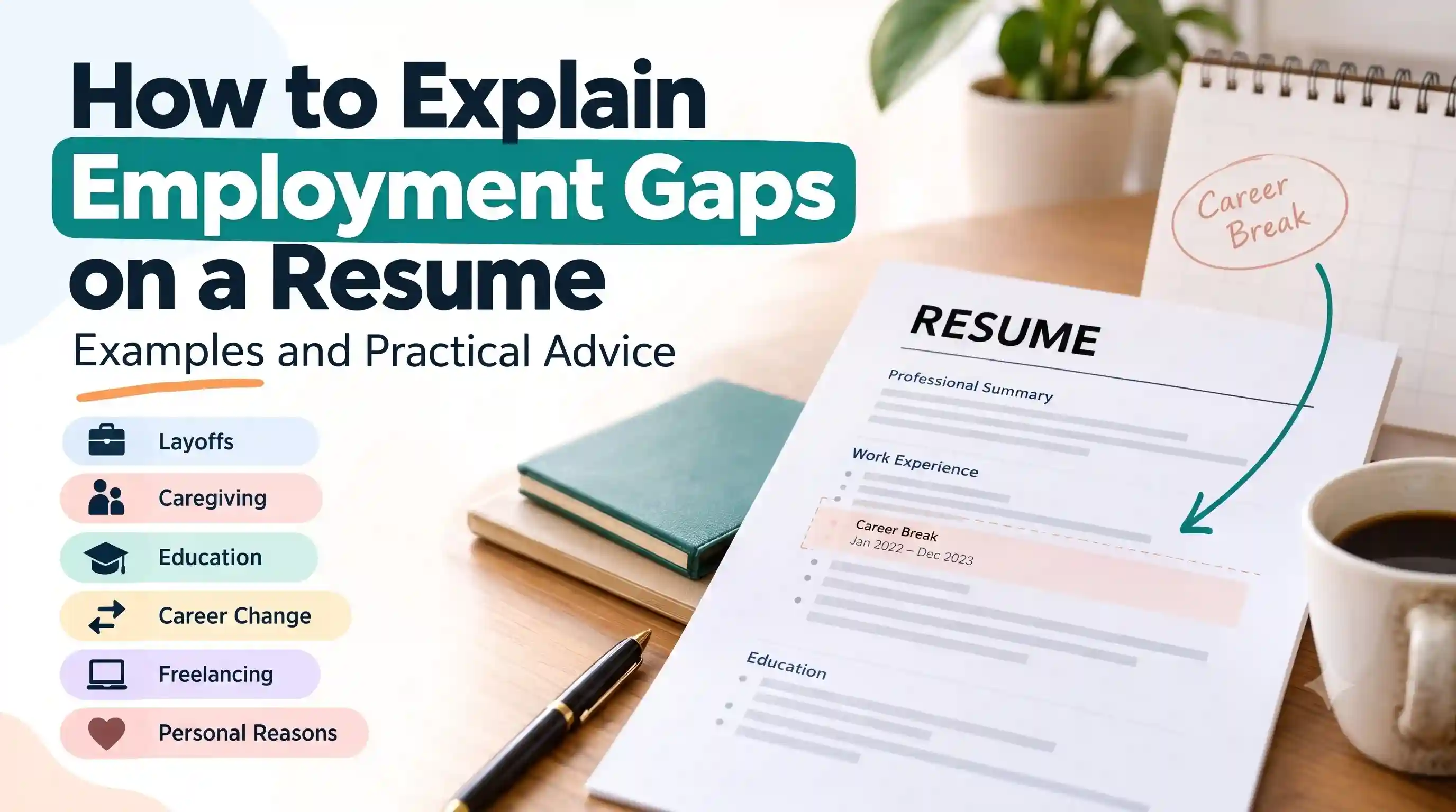 How to Explain Employment Gaps on a Resume: Examples and Practical Advice