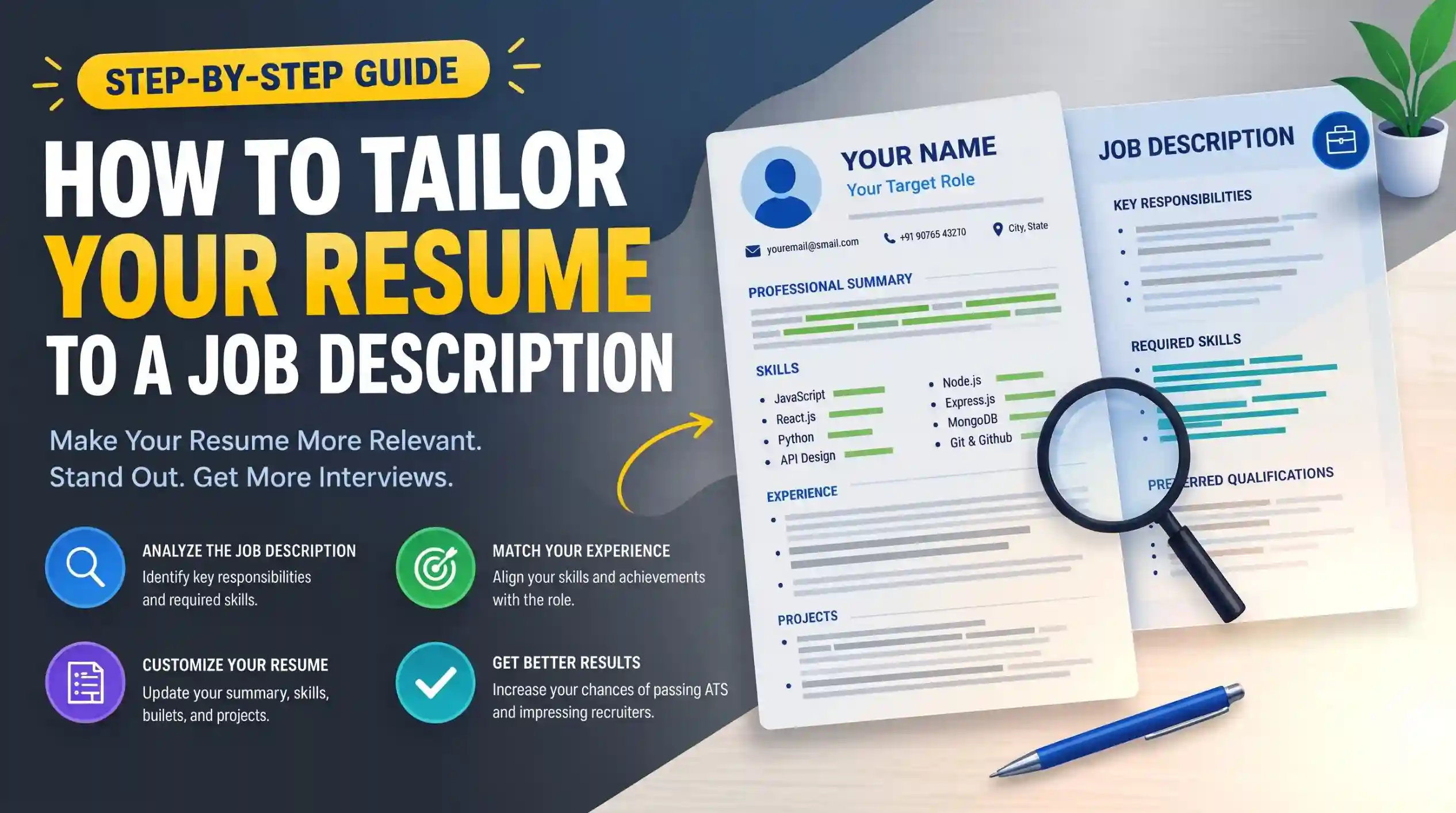 How to Tailor Your Resume to a Job Description: A Step-by-Step Guide