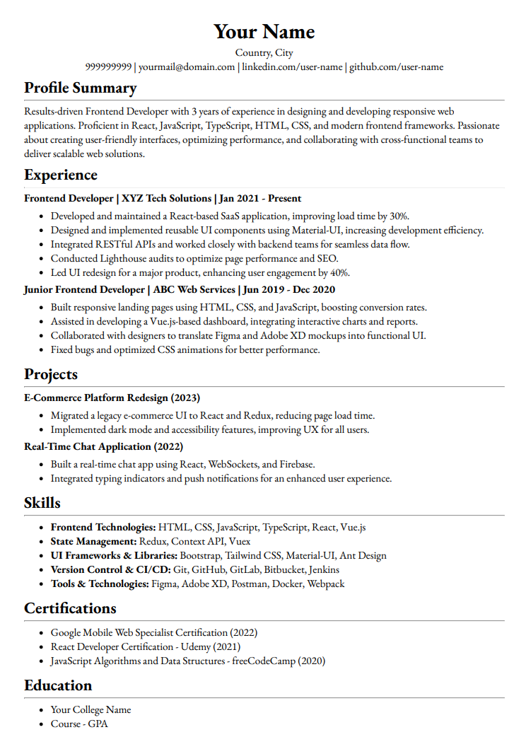 Instant Template Two